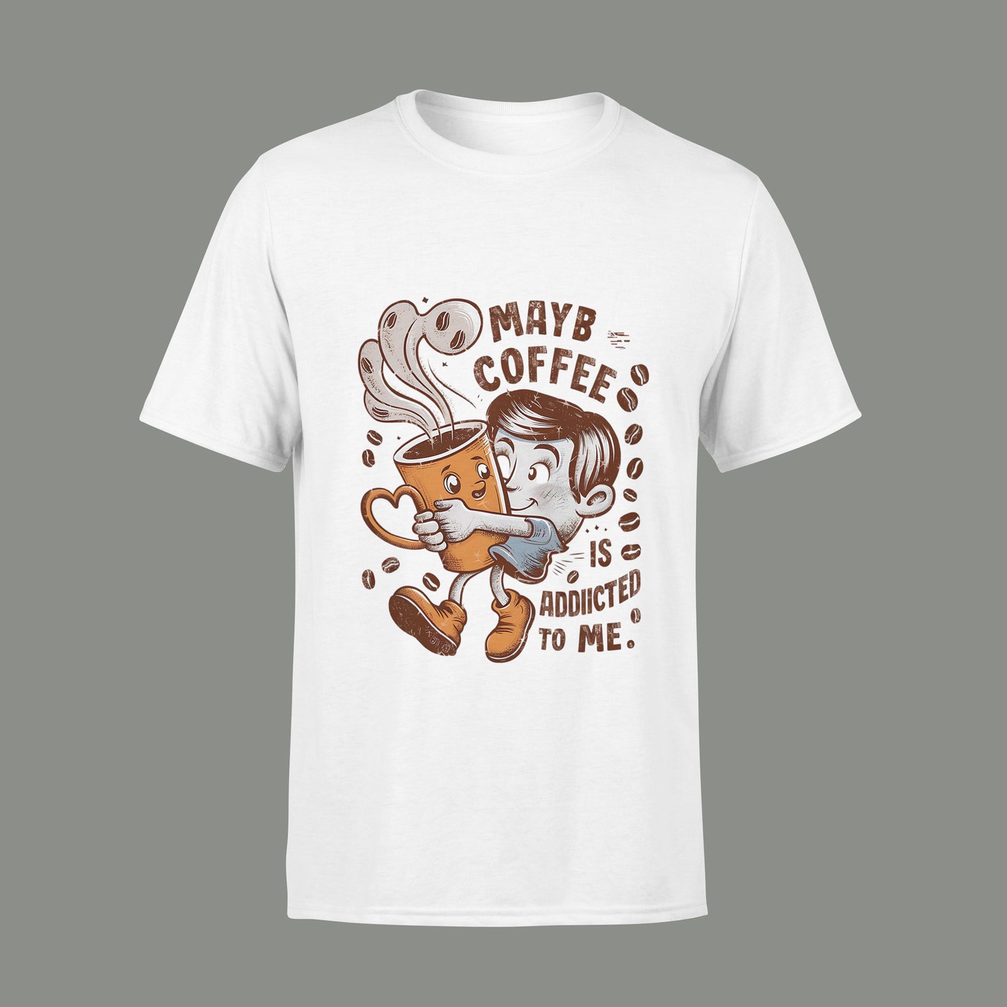 Maybe Coffee Is Addicted To Me Regular Fit T-shirt