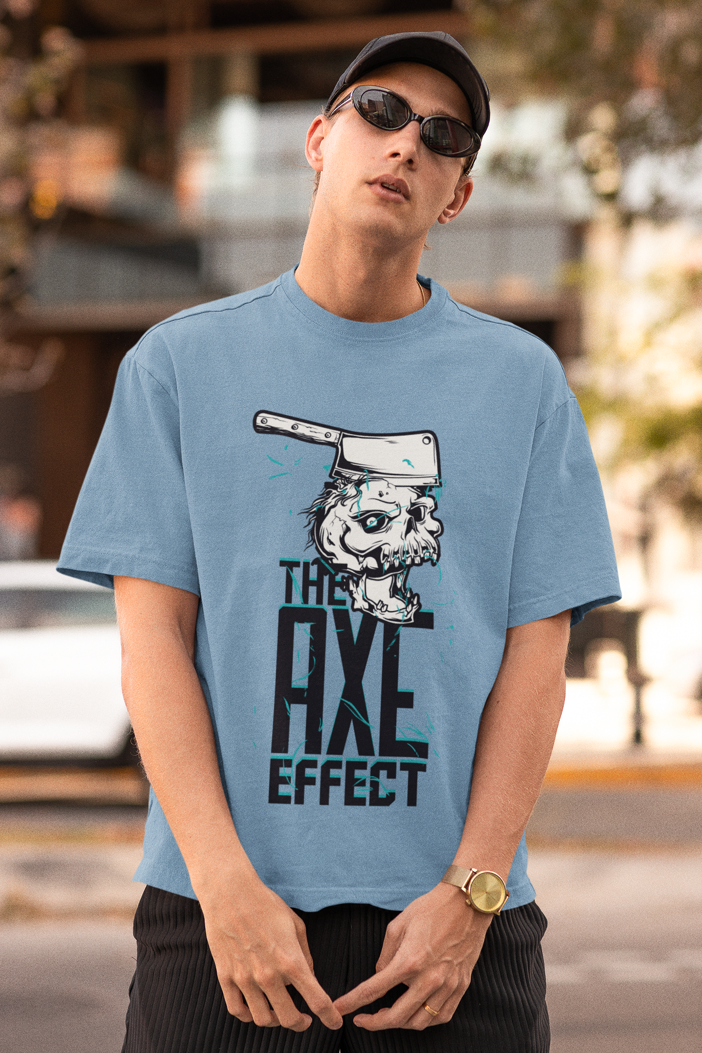 Axe Effect Oversize T-shirt