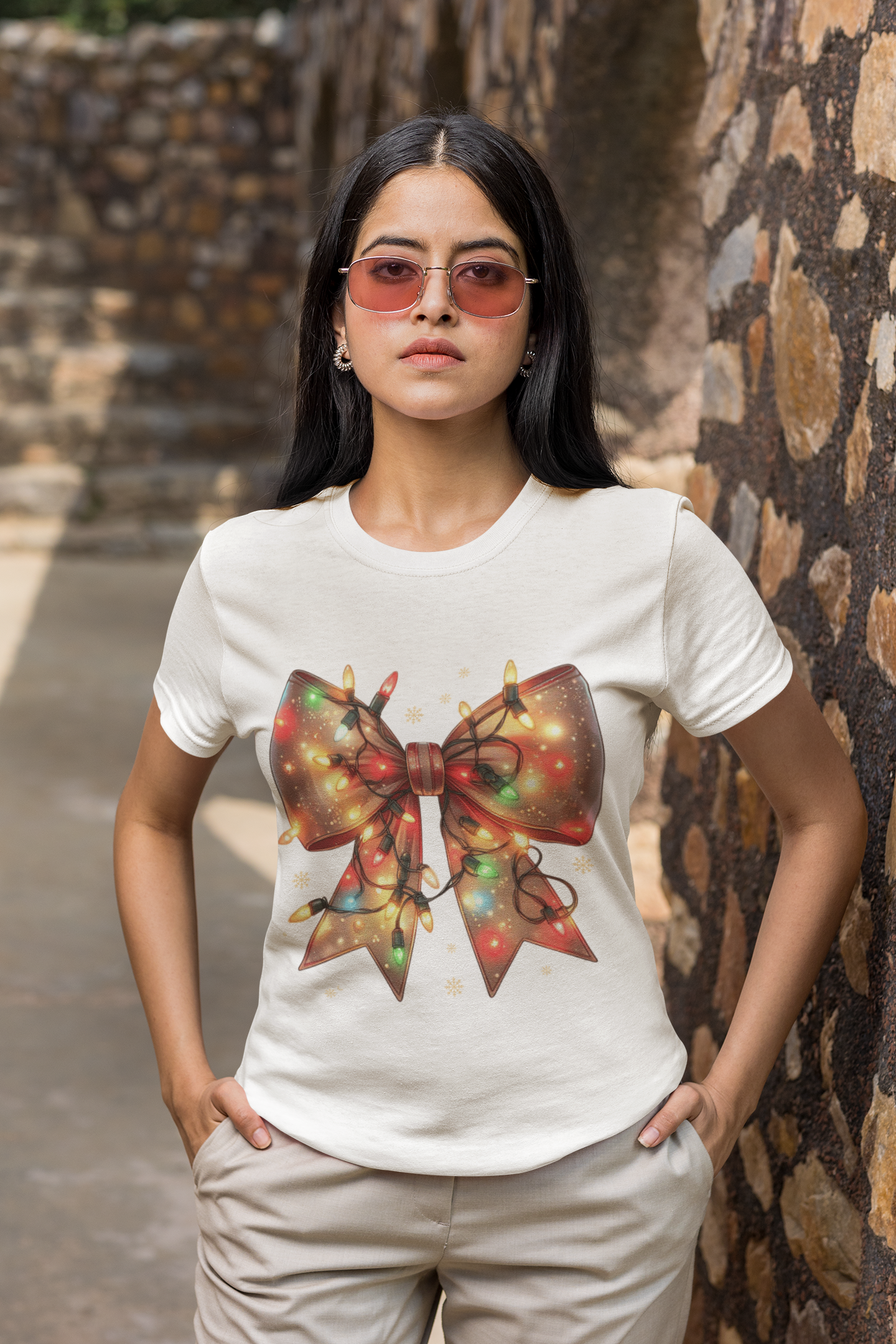 Lights & Bow Regular Fit T-shirt