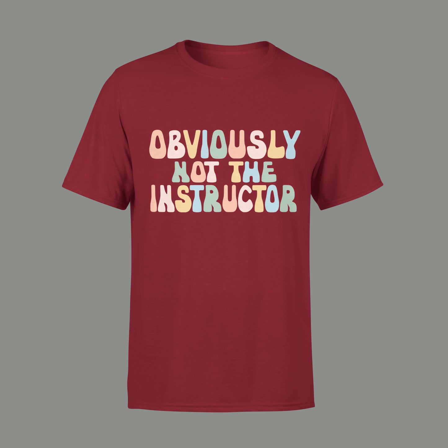 Obviously Not the Instructor Regular Fit T-shirt