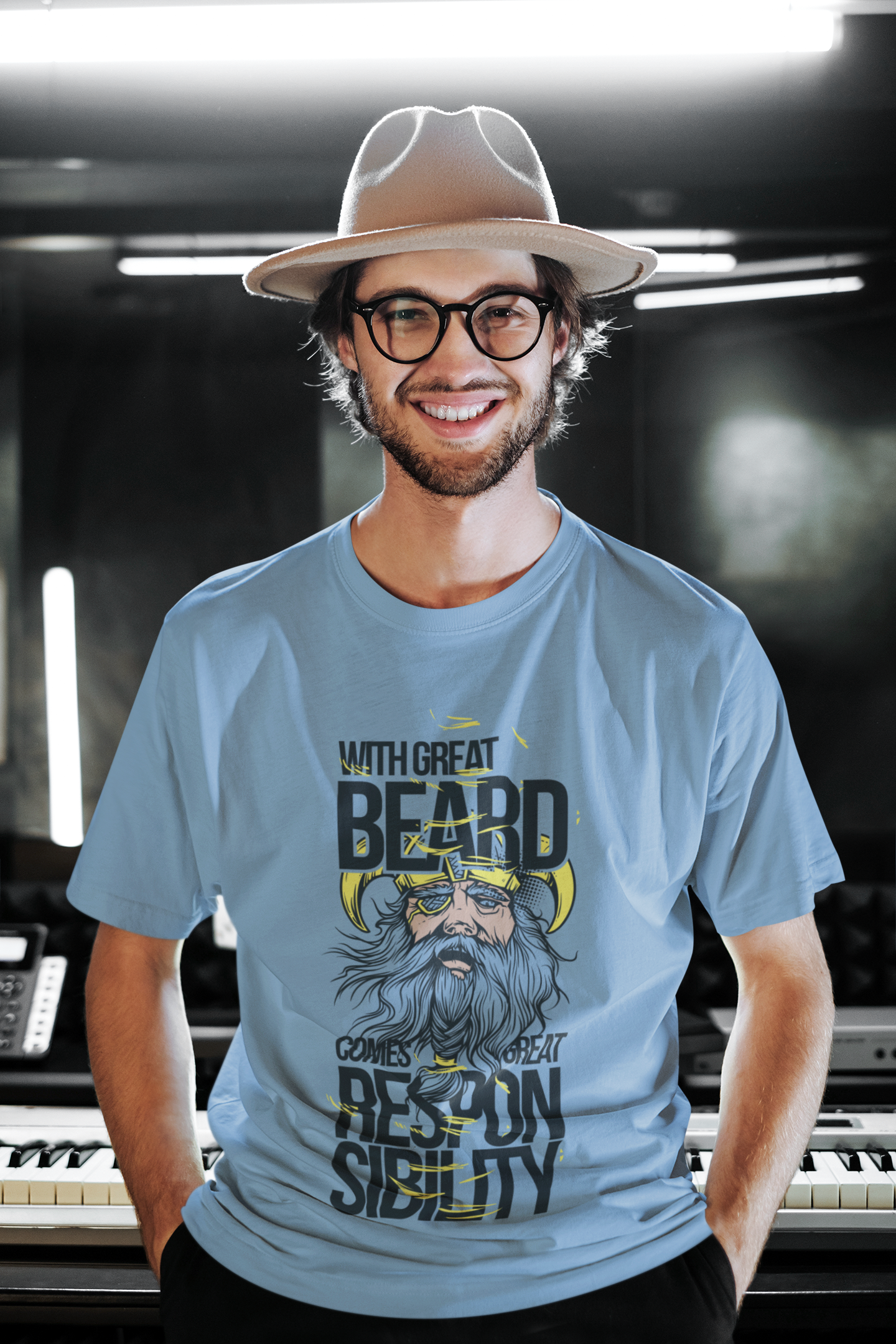 With Great Beard Comes Great Responsibility Oversize T-shirt